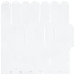 Pernata pločica 20 pcs Bijela 30 x 30 cm Poliuretan i PET