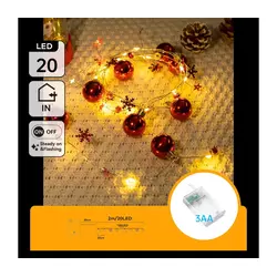 Aigostar - LED lanac 20xLED/3xAA 2m topla bela