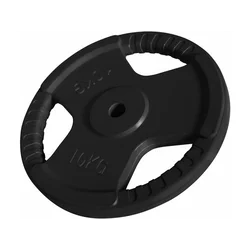 GORILLA SPORTS Gumirani teg (10 kg / Crni)