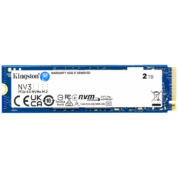 Kingston 2TB NV3 SSD M.2 2280 PCIe 4.0 NVMe, Read: 6,000/ Write: 5,000MB/s