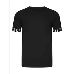 SikSilk Majica Tech črna/bela