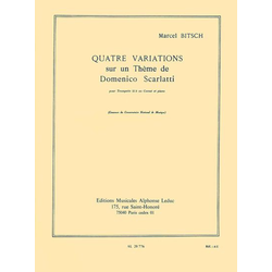BITSCH M:QUATRE VARIATIONS,SUR UN THEME DE SCARLATTI