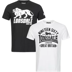Moški komplet Lonsdale 114063-White/Black
