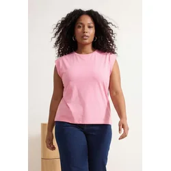Trendyol Curve Ženska majica TBBSS26BF00013, Roze