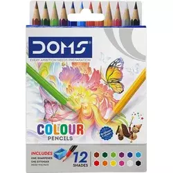 DOMS N80422 Komplet barvnih svinčnikov 12 pcs + Sharpener