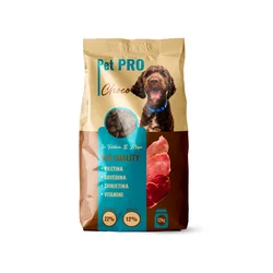 PET PRO Kompletna suva hrana za odrasle pse Choco sa govedinom i svinjetinom, 12 kg
