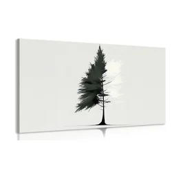 Slika minimalistično igličasto drevo - 60x40