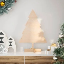 Drveno ukrasno božićno drvce 70 cm masivno drvo