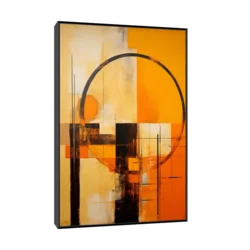 Canvas Slika na platnu Spokojstvo u haosu, Sa ramom, 40 x 60 cm, Crni