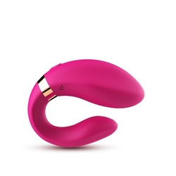 Crescent Vibrator za parove, Silikonski, 9 funkcija vibracije, Vodootporan, Roze