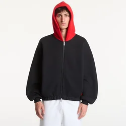 Mikina Jordan Flight Mens Pullover Hoodie Black/ University Red L