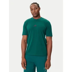 adidas Majica Essentials Small Logo JF1096 Zelena Regular Fit