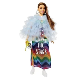 Mattel Mattel Barbie Extra - Lutka sivke barve (GYJ78)