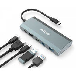 MAIWO USB 3.2 Gen2 x 1 Tip-C 6 u 1 SATA &PCIe NvMe M.2 Kućište sa HDMIPDUSB , KH1001