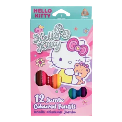 Colorino trirobe barvice JUMBO, Hello Kitty, 12 barv