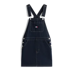 Tommy Jeans Krilo z naramnicami temno modra