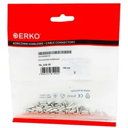Neizolirana sleeve sponka TA 2,5/10 ERKO 100kos