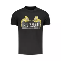 CAVALLI CLASS SHORT SLEEVE T-SHIRT MEN BLACK