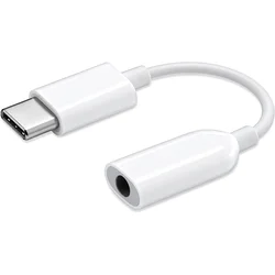 Xiaomi adapter USB-C v 3.5mm avdio priključek bele barve