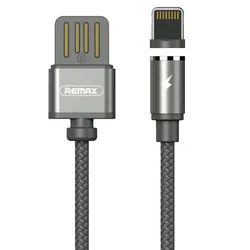 REMAX Gravity RC-095i magnetni kabel Lightning sive barve