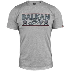 011Shop Muška majica kratkih rukava Balkan Boy, Svetlosiva