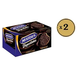 McVities Keks Digestives Crna čokolada 200g, carton pack, 2 komada