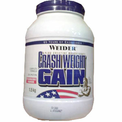 WEIDER dodatek za pridobivanje mišične mase Crash Weight Gain, 1500g (več okusov)