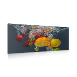 Slika padec sadja v vodo - 80x40