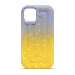 Futrola Ombre Protect za Iphone 12/12 Pro DZ1/3, Ljubičasto-žuta