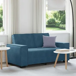 vidaXL Dvosed moder 160x78x84 cm žamet