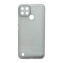 Maska za telefon TRANSPARENT COLOR za Realme C21y/C25y, Siva
