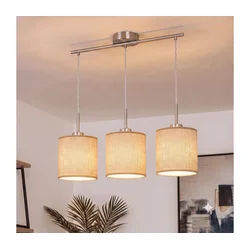 Brilagi - LED luster na sajli NUBILA 3xE27/60W/230V svetlo braon