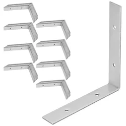 shumee Tesarski kotni gradbeni spojnik iz pocinkanega jekla 150x150x25 MM 100 kosov