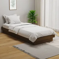 Okvir za krevet od masivnog drva boja meda 75x190 cm mali