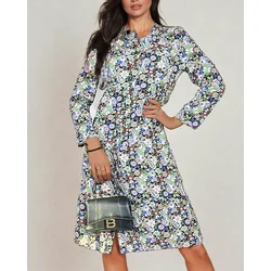 Resti Womens midi patterned dress