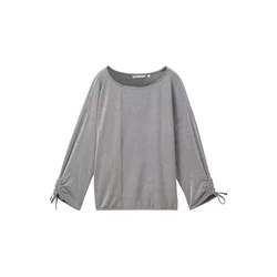 TOM TAILOR DENIM Majica  mornarska / off-bela