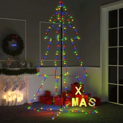 Stožasto božićno drvce 240 LED unutarnje i vanjsko 118 x 180 cm