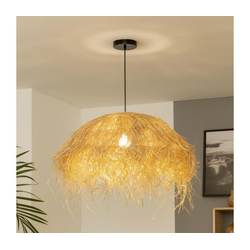 Brilagi - LED luster na sajli CERIA BOHO 1xE27/40W/230V prečnik 60 cm rafija