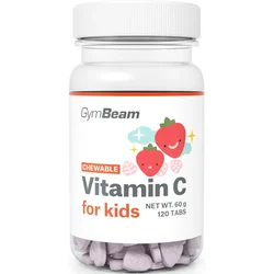 GymBeam Chewable Vitamin C for kids 120 tab jagoda