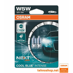Osram ŽARNICA OSRAM HALOGEN W5W 2825CBN-02B COOL BLUE INTENSE 5W 12V W2.1x9.5d BLI2