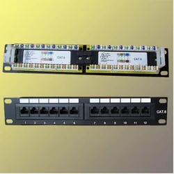 Patch panel 10 UTP cat6, 12 priključkov