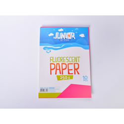 Papir A4 250g 1/10, FLUO PINK