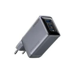ANKER Prime 100W GaN zidni brzi punjač, 3-porta (2x USB-C i 1x USB-A) srebrni