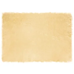 Tepih od umjetne ovčje kože TAFALLA Krem 120 x 170 cm Poliester
