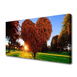 tulup.si Slika na platnu Drevo srce narava 120x60 cm