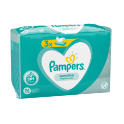 Pampers vlažilni robčki Sensitive, 156/1