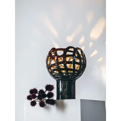 MAISON ADORABLE Keramička lampa BOBA ART 30 cm, Crno- crvena