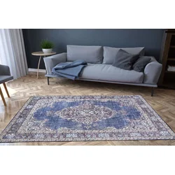 Conceptum Hypnose Tepih Blues Chenille 249, 75x150cm, Plavi
