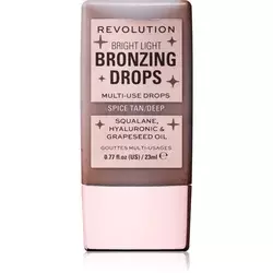 Makeup Revolution Bright Light Bronzing Drops tekoči bronzer odtenek Deep Bronze Spice 23 ml