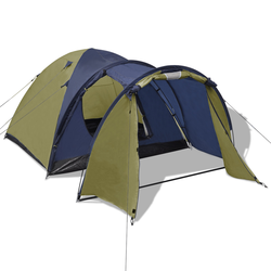 VIDAXL šotor za 4 osebe, zelen